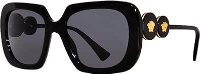 Amazon.com: Versace Woman Sunglasses Black Frame, Dark 